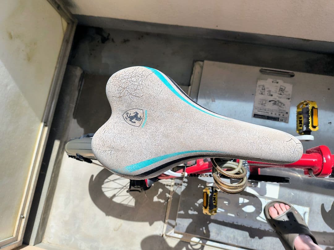 ★オマケ付★Ferrari 折りたたみ自転車★泥除け付★レッド