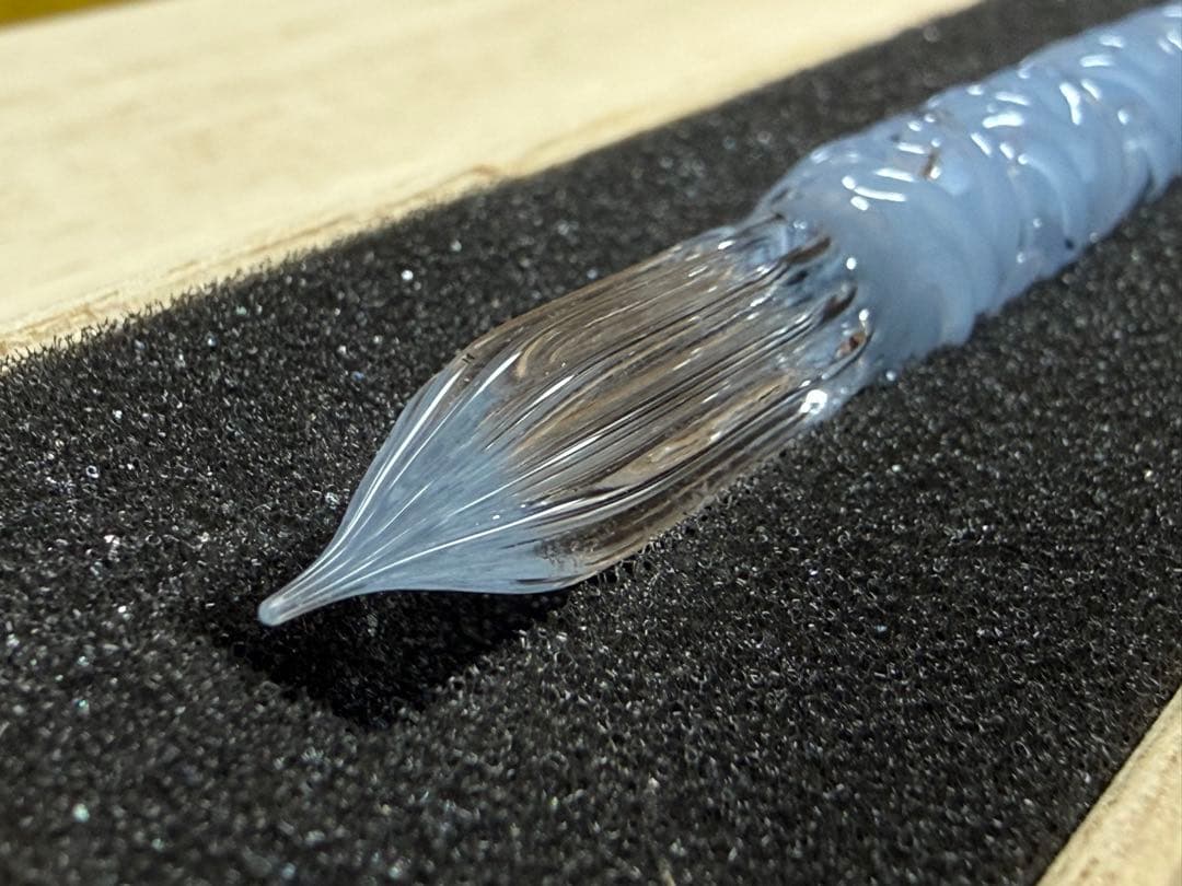 川西硝子◆ガラスペン さざなみイーザー