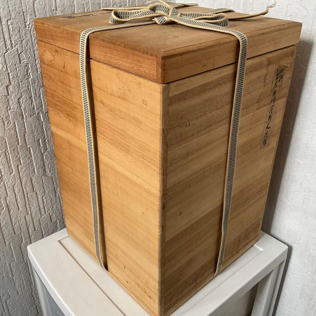 柿右衛門様式　花鳥文花瓶　高さ35cm 共箱付き　骨董品　壺