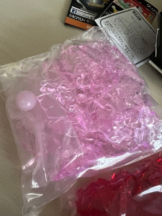 クリスタルパズル　パールシェルピンク　バラレッド　2つセット