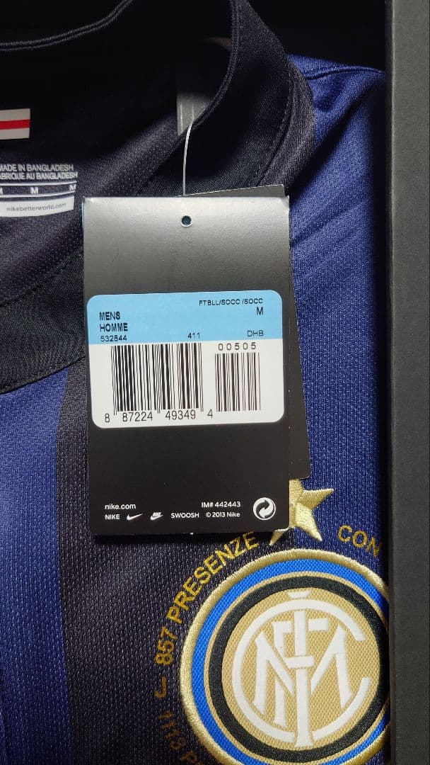 正規品・未使用　インテル サネッティ 13/14 引退記念 ユニフォーム