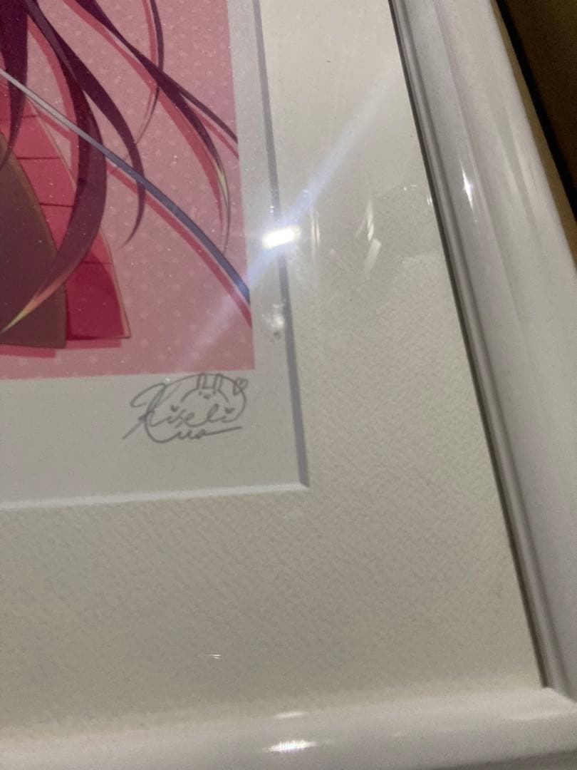 茉宮祈芹　ゲーマーちゃん　版画　アールビバン　ミクスドメディア