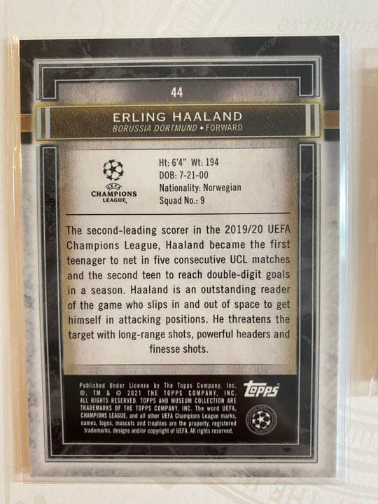 ハーランド　パッチ付メモラビリア　シリアルカード二枚セット