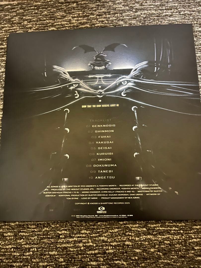 KNOSIS GENKNOSIS レコード　サイン入り
