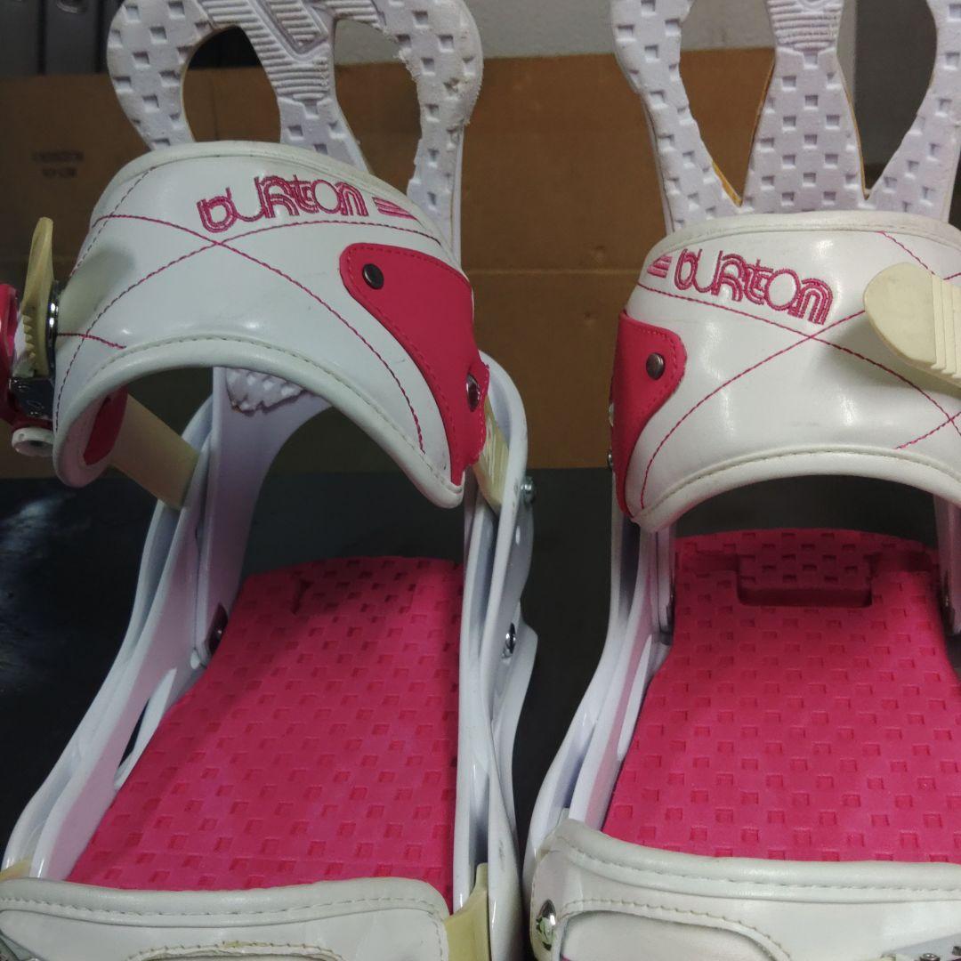 Burton Re:Flex レディース　ビンディング ホワイト/ピンク　Ｍ