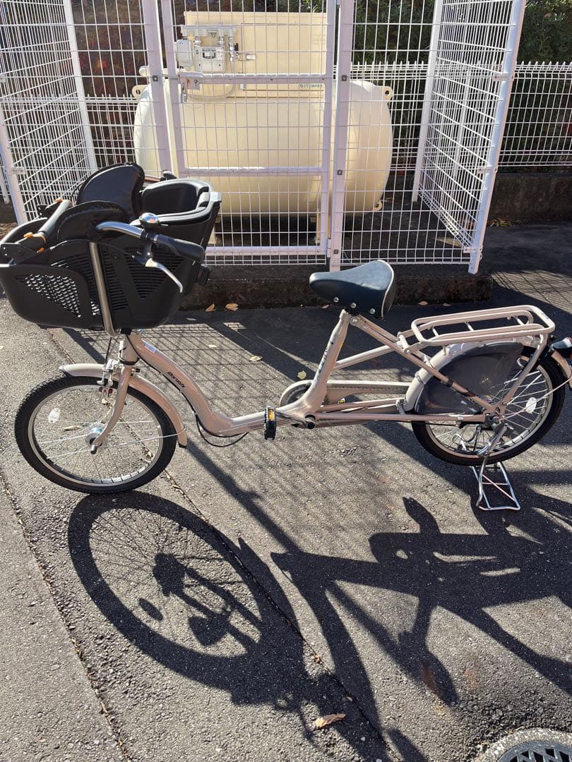 ふらっか〜ず シュシュ(非電動車) マットベージュ　子供乗せ自転車