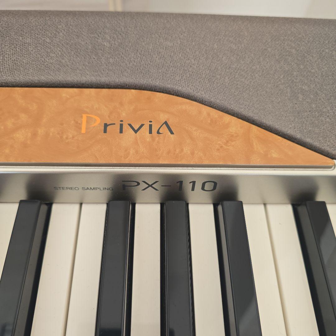 【CASIO】電子ピアノPX-110 【Privia】折り畳み脚付き