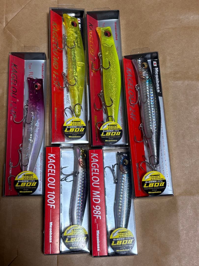 メガバス　カゲロウ各種オリカラ含6個セット