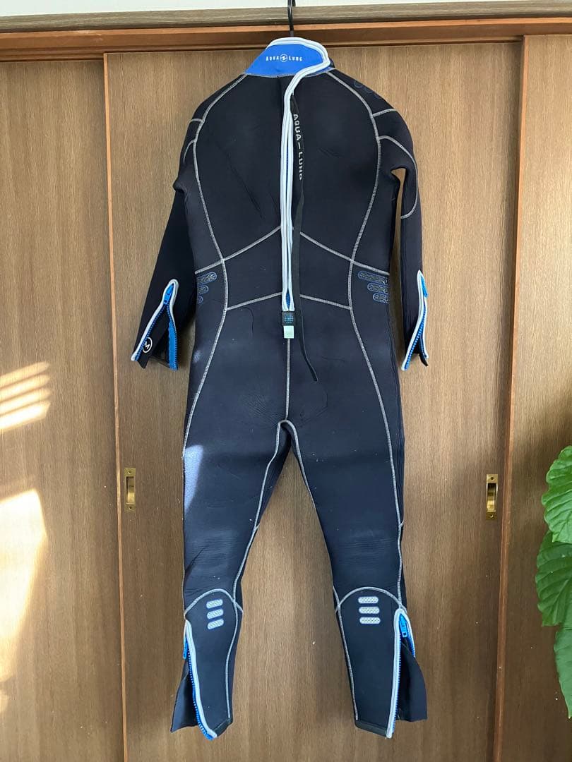 Aqualung フルウェットスーツ 黒・青