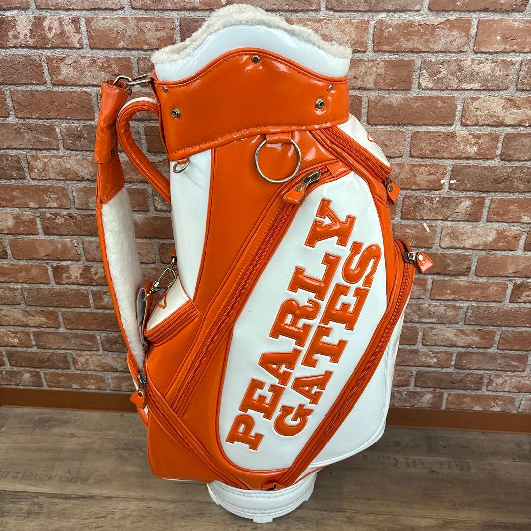 ‼️パーリーゲイツ ゴルフ エナメル キャディバック オレンジ‼️
