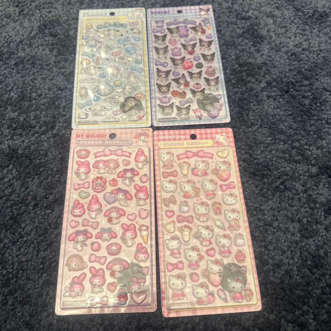 サンリオ 第2弾 ボンボンドロップシール　4枚セット