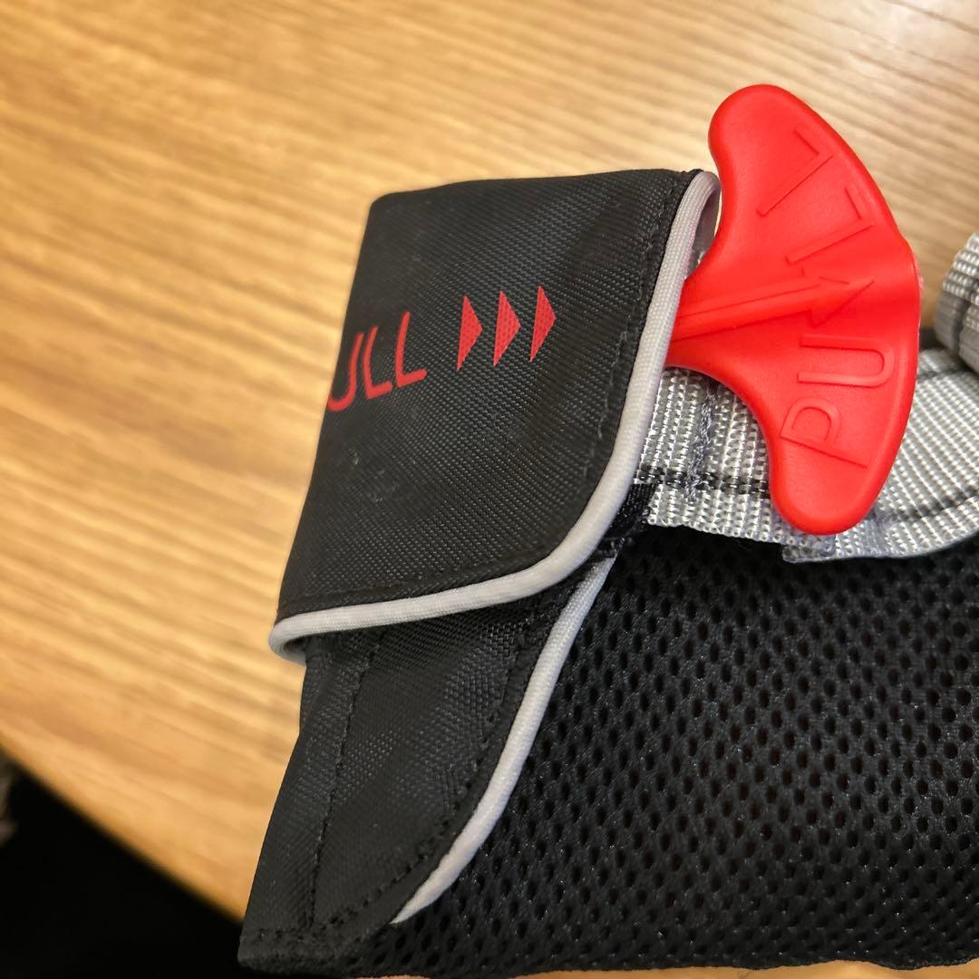 シマノ ライフジャケット 腰タイプ VF-SNNMW-01 黒　桜マーク付き