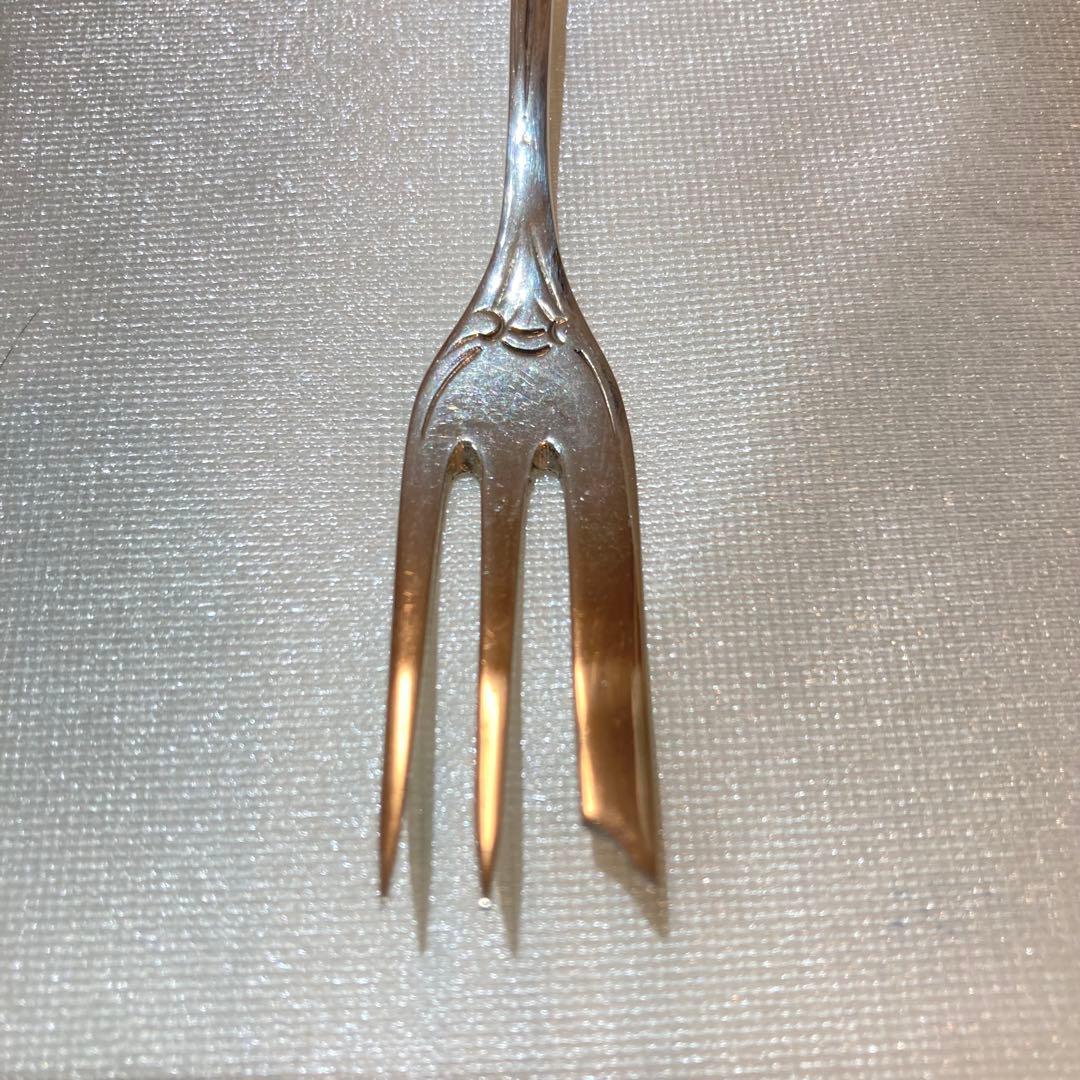 54【Adam Manns】 ヒルデスハイムローズ純銀フォーク 6本