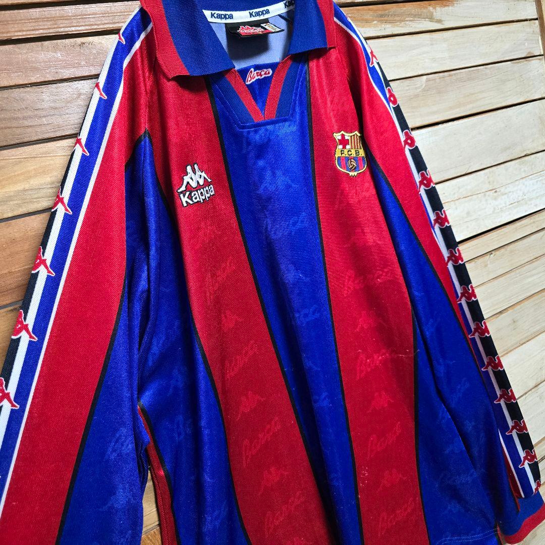 バルセロナ Kappa 長袖 ユニフォーム XLサイズ 希少 ヴィンテージ 古着