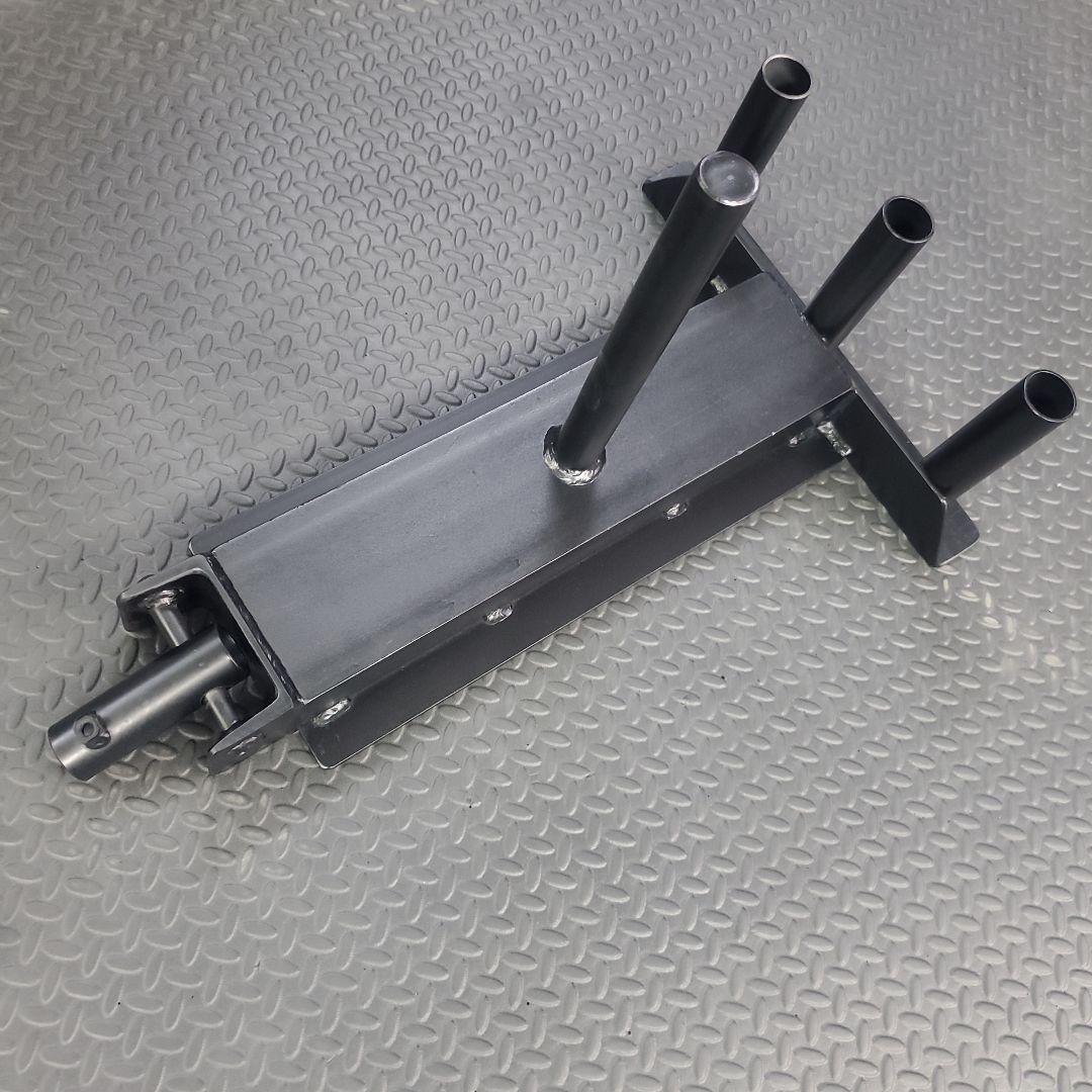 Tバーロウトレーニングプレートサポート+ストレートバーサポート28mmプレート