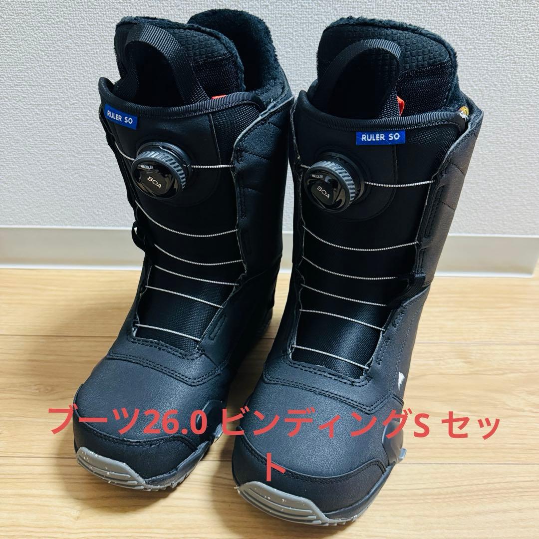 使用回数1回/Burton Step On ブーツ26.0/ビンディングS