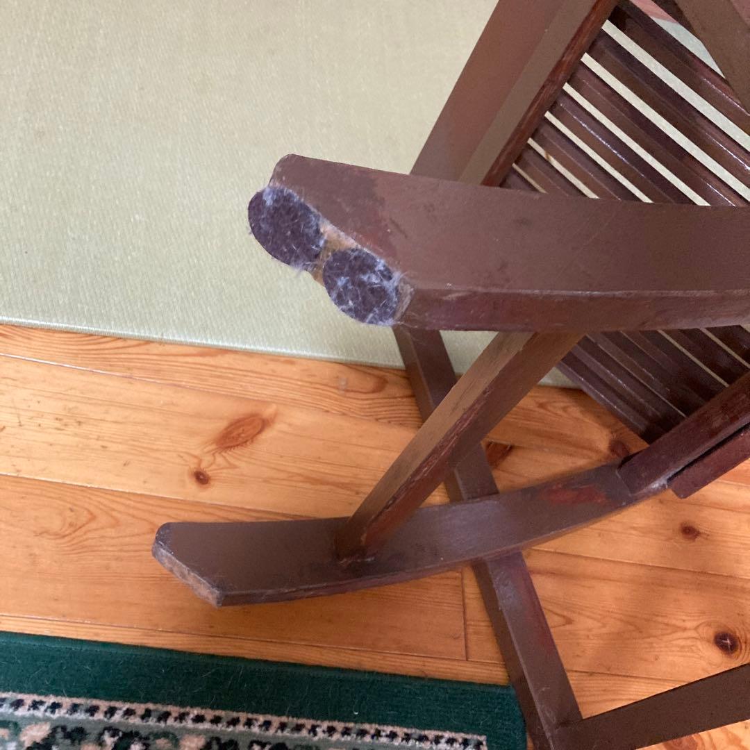 折りたたみウッドチェアー２脚セット