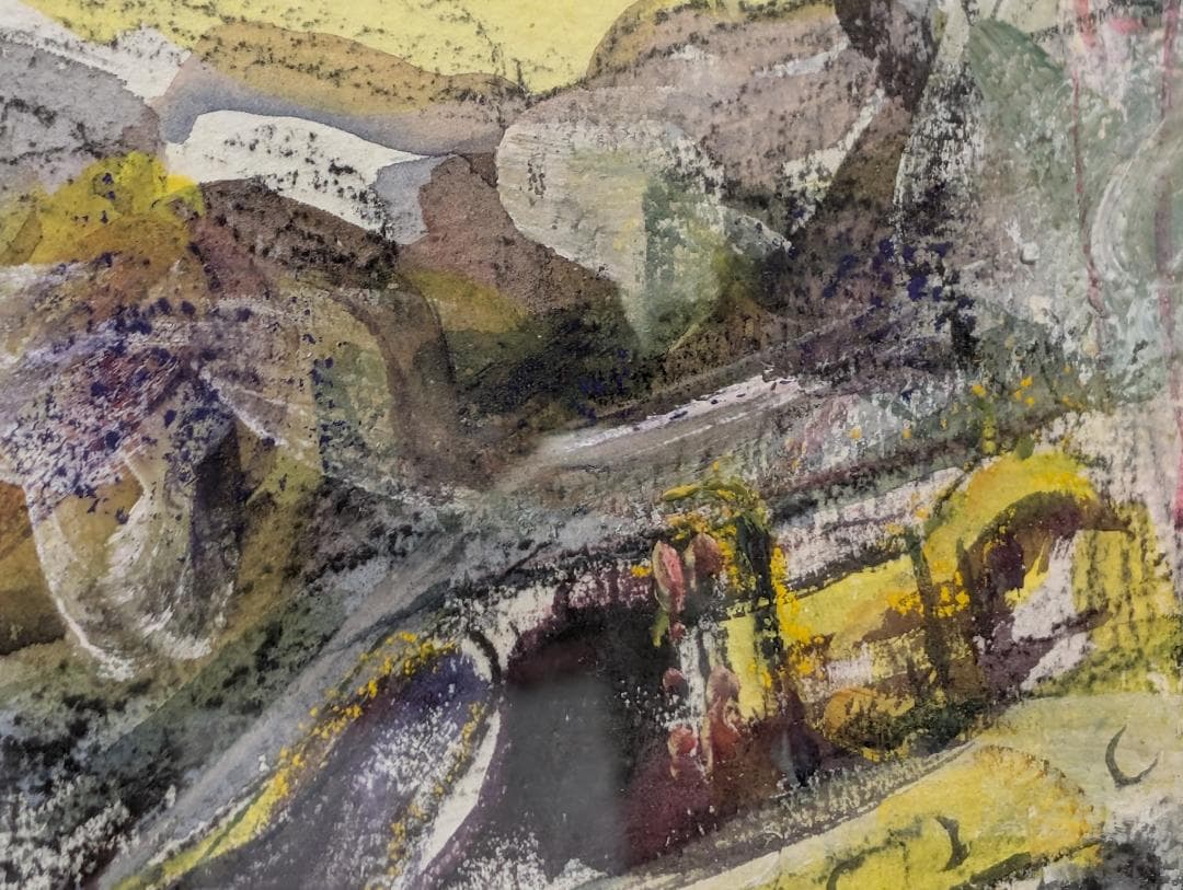 美術品　絵画　水彩　ガッシュ8号M型