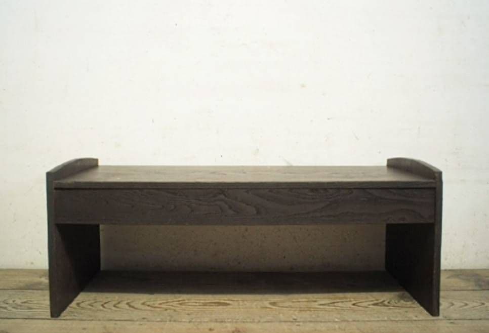 1060 アンティーク　ナラ材の文机　ローテーブル　引き出し　陳列台　レトロ