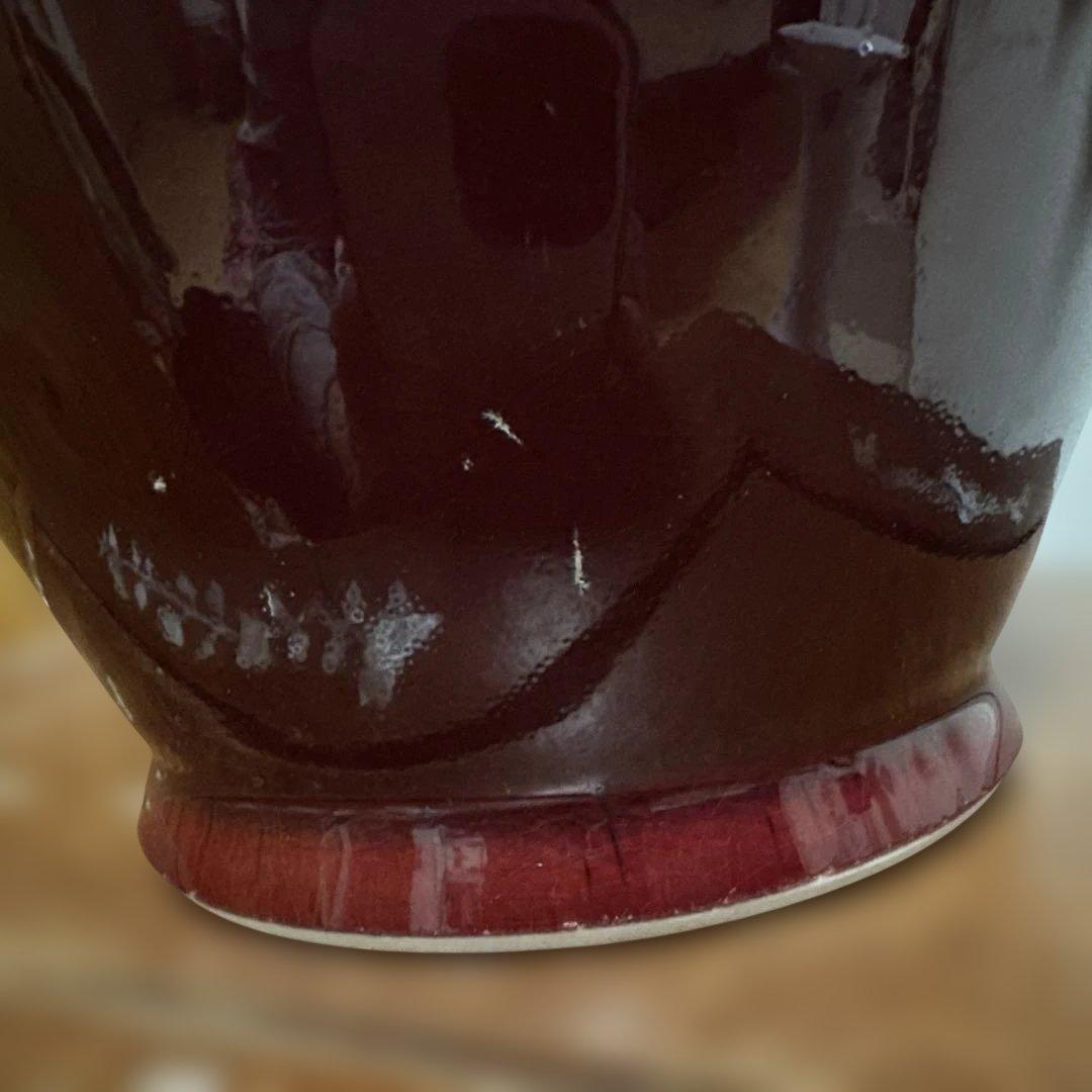 花瓶　中国花瓶　辰砂　中国美術　骨董品　景徳鎮　清時代