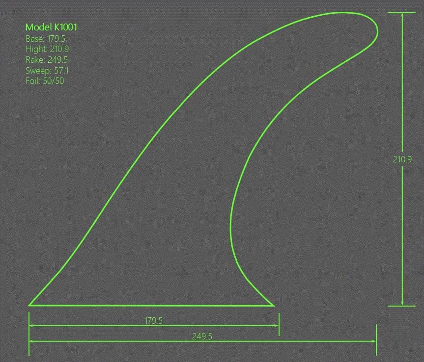 8.25㌅　グリノーフィン　チーク　シングルフィン　ミッドレングス用