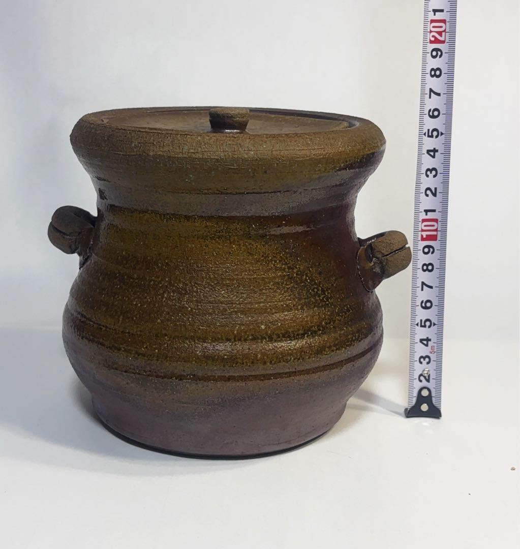 茶道具備前焼水指　日本伝統工芸展受賞備前焼作家　末石高仙作　共箱付