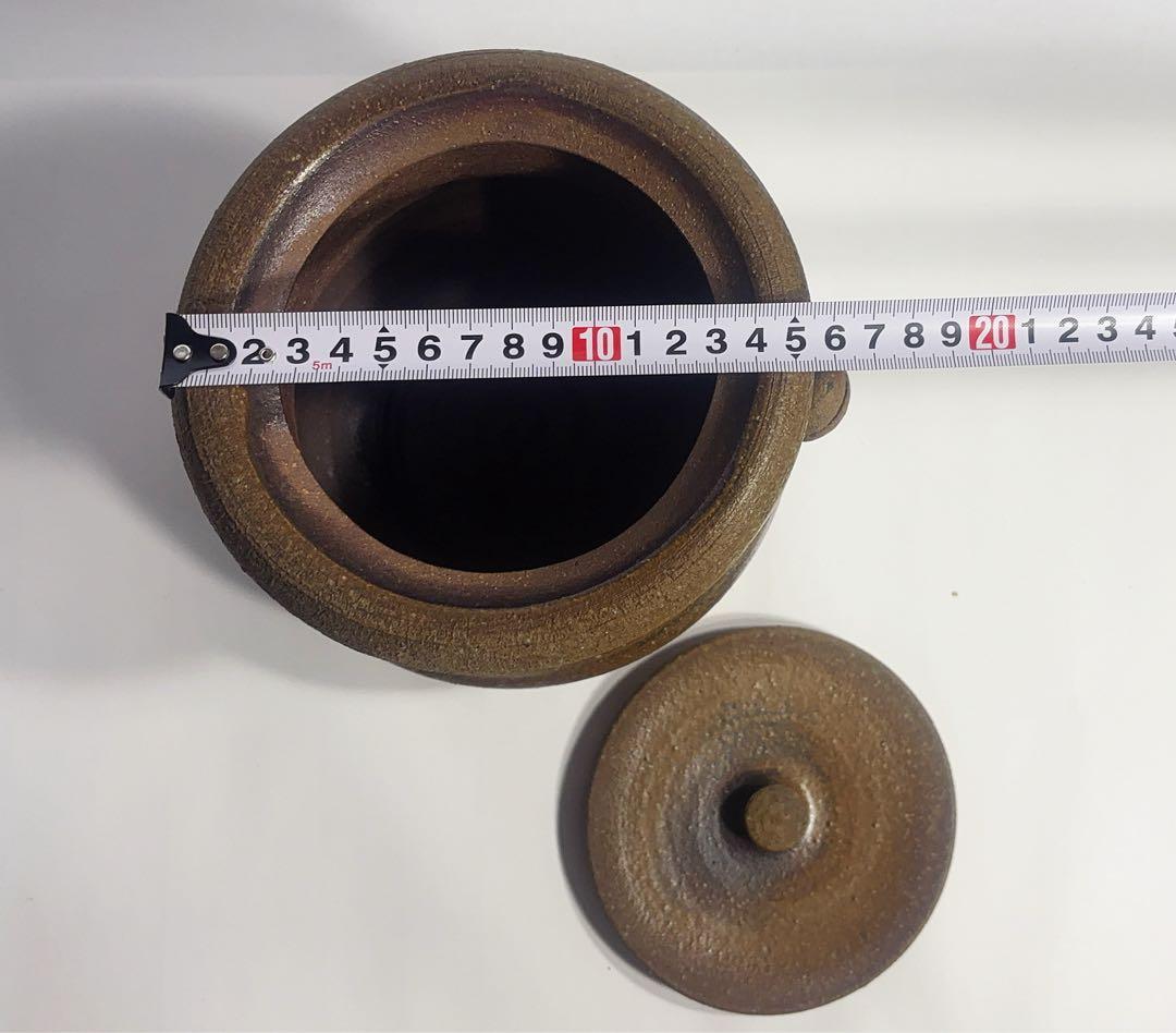 茶道具備前焼水指　日本伝統工芸展受賞備前焼作家　末石高仙作　共箱付