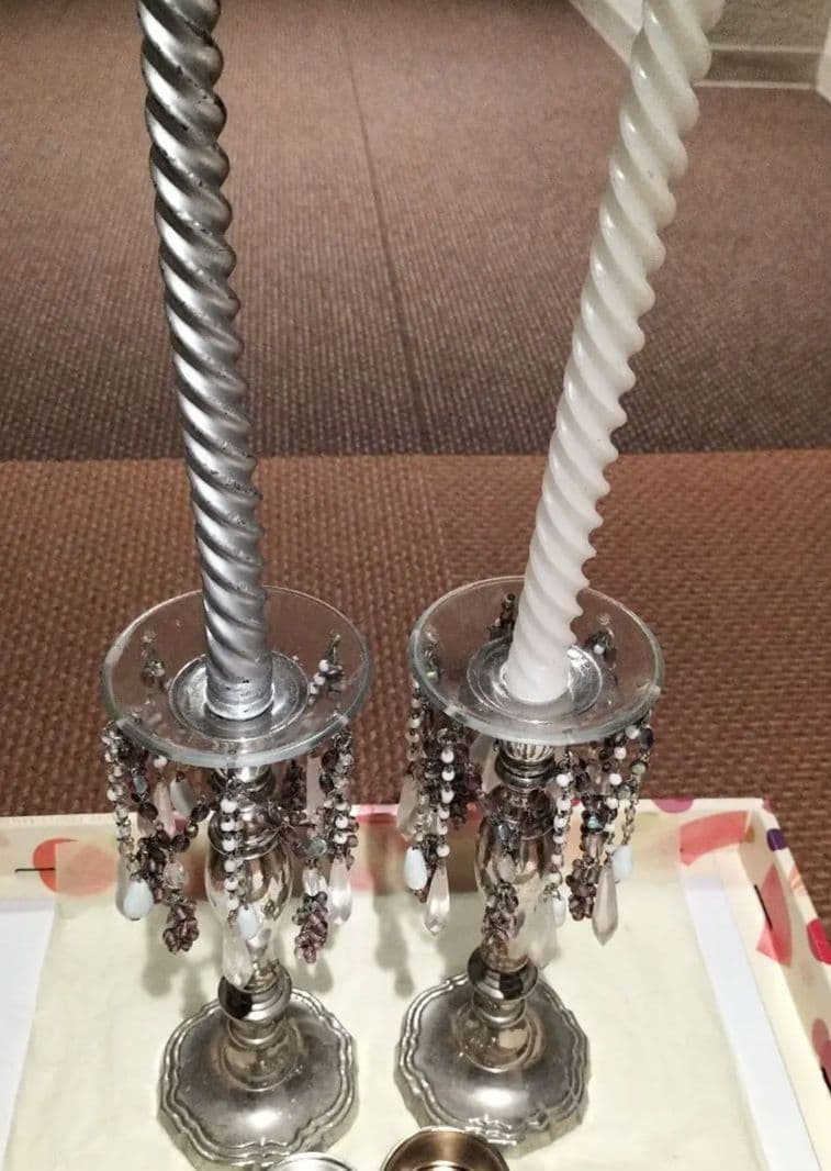 訳アリ4点セットsale♥エキゾチック燭台×2✨新品CANDLE台×2