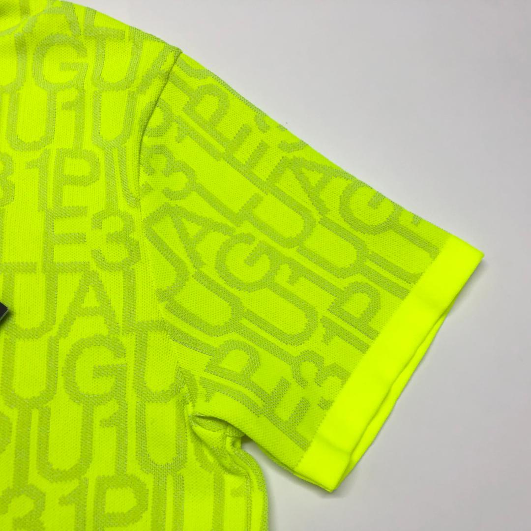 ○★新品未使用　1PIU1UGUALE3 ゴルフニットポロシャツ　V　イエロー系