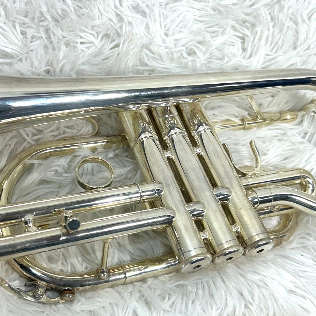 【美品】YAMAHA ヤマハ YCR-3330S コルネット シルバー 動作確認