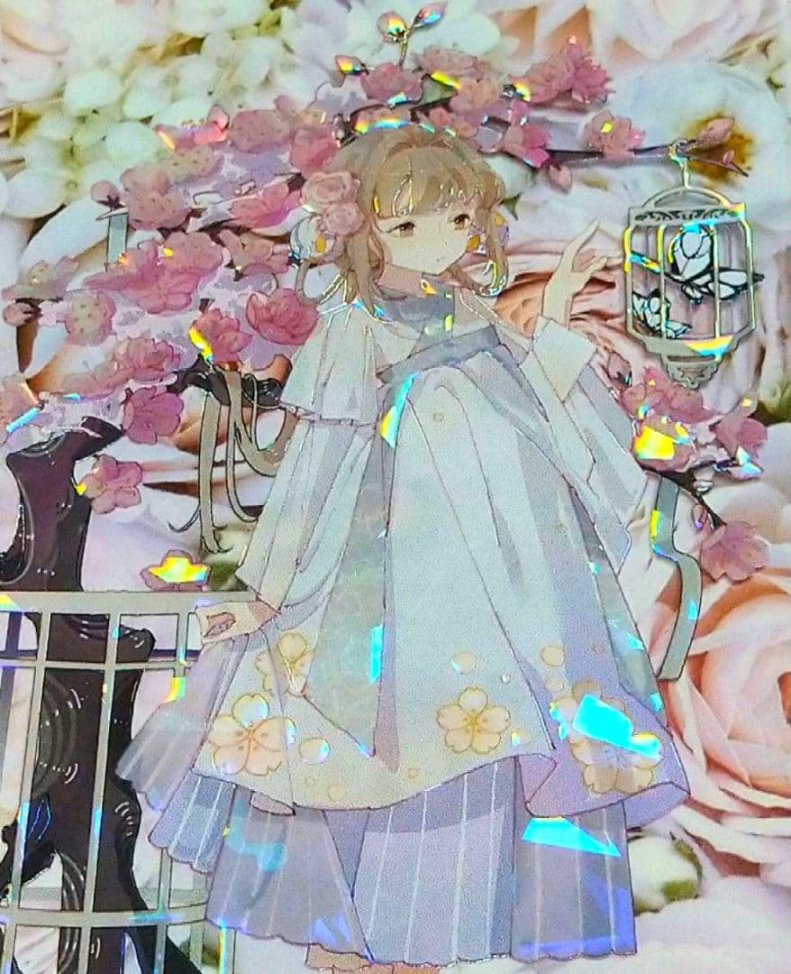 ☆SALE☆J377＃笼中少女(贝壳光) 切り売り海外人物マステ女の子