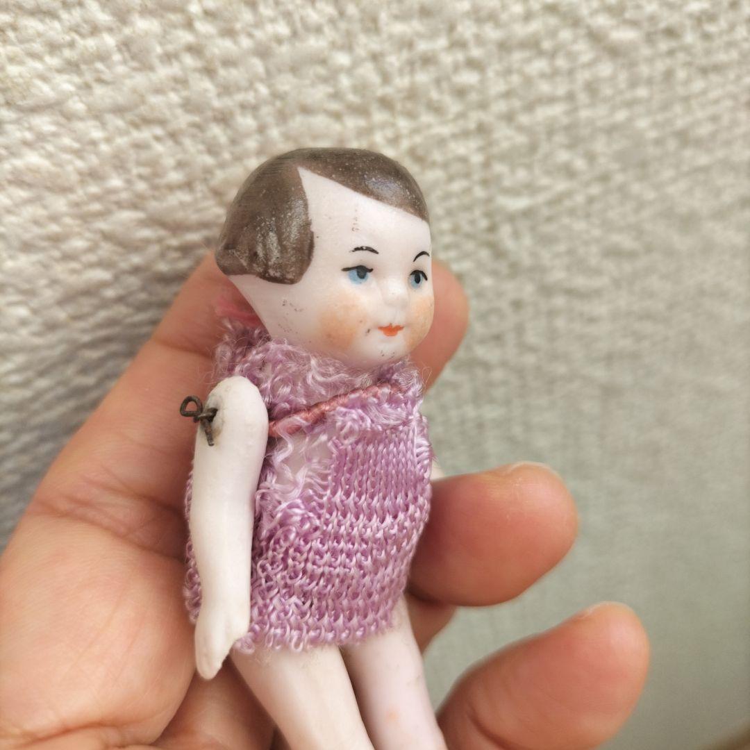 ドイツ　アンティーク　ミニチュアビスクドール　おかっぱヘアの女の子