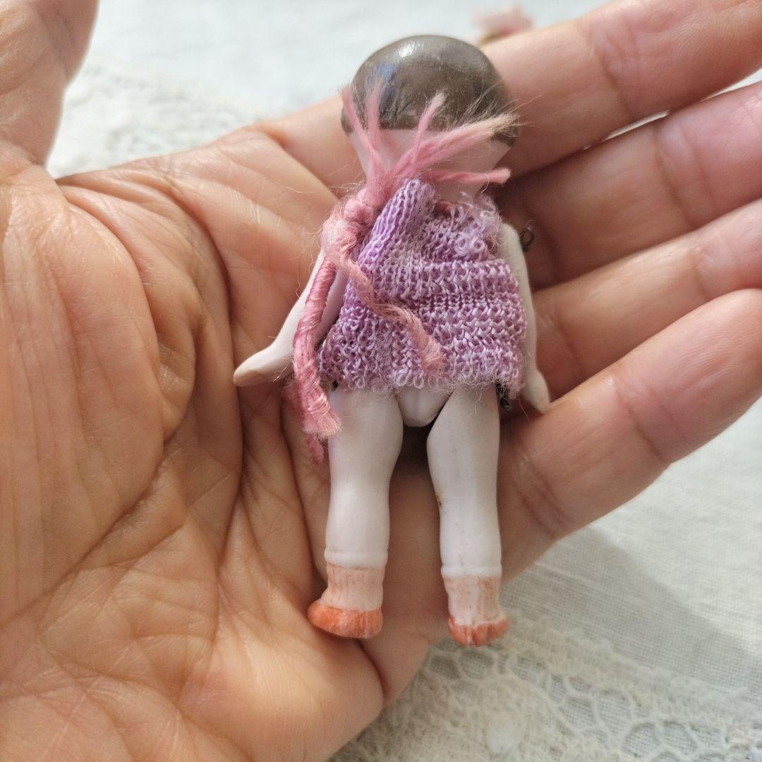 ドイツ　アンティーク　ミニチュアビスクドール　おかっぱヘアの女の子