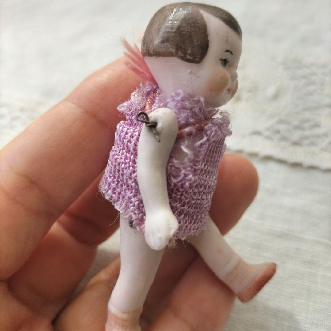 ドイツ　アンティーク　ミニチュアビスクドール　おかっぱヘアの女の子