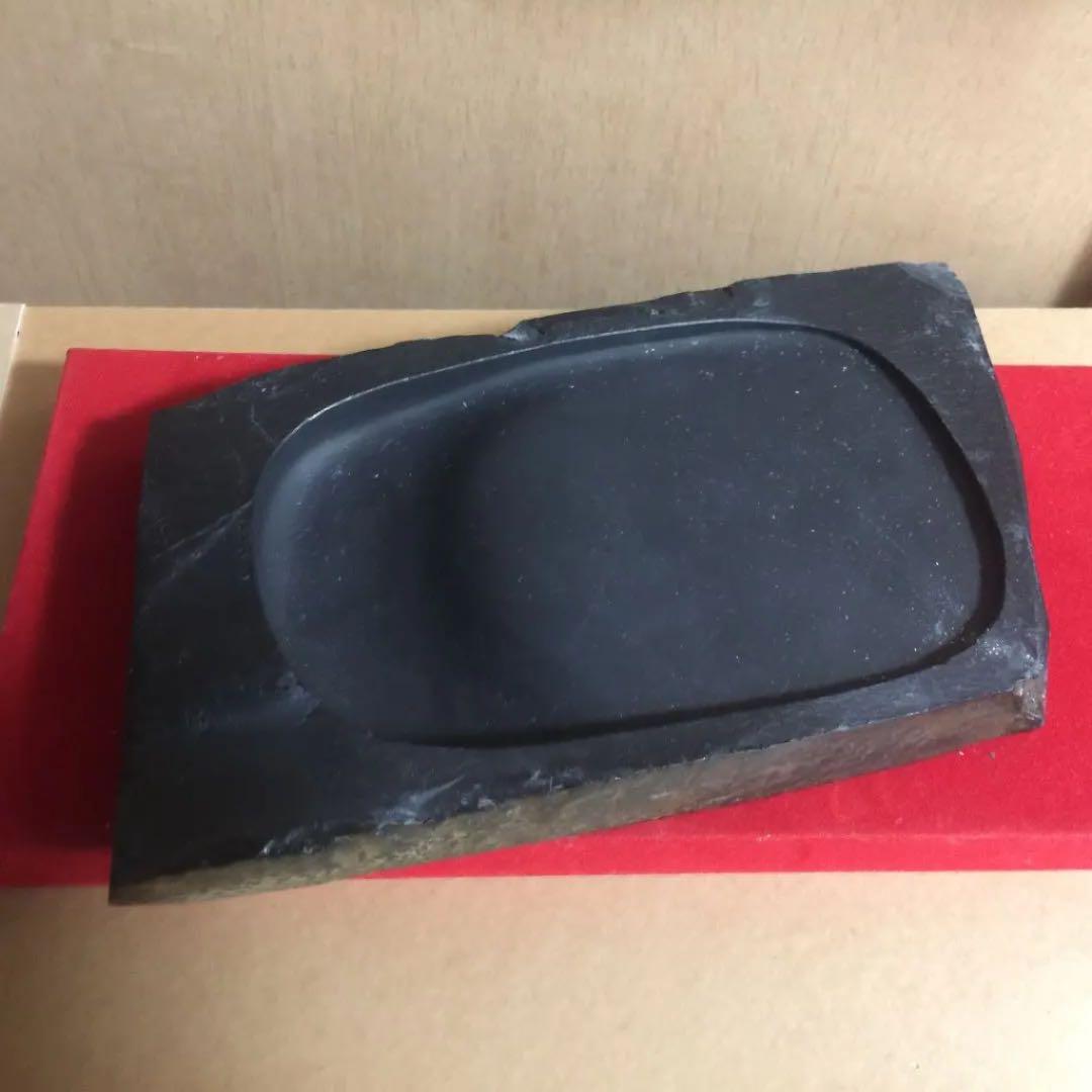 龍渓 一石作 硯 4094g 未使用