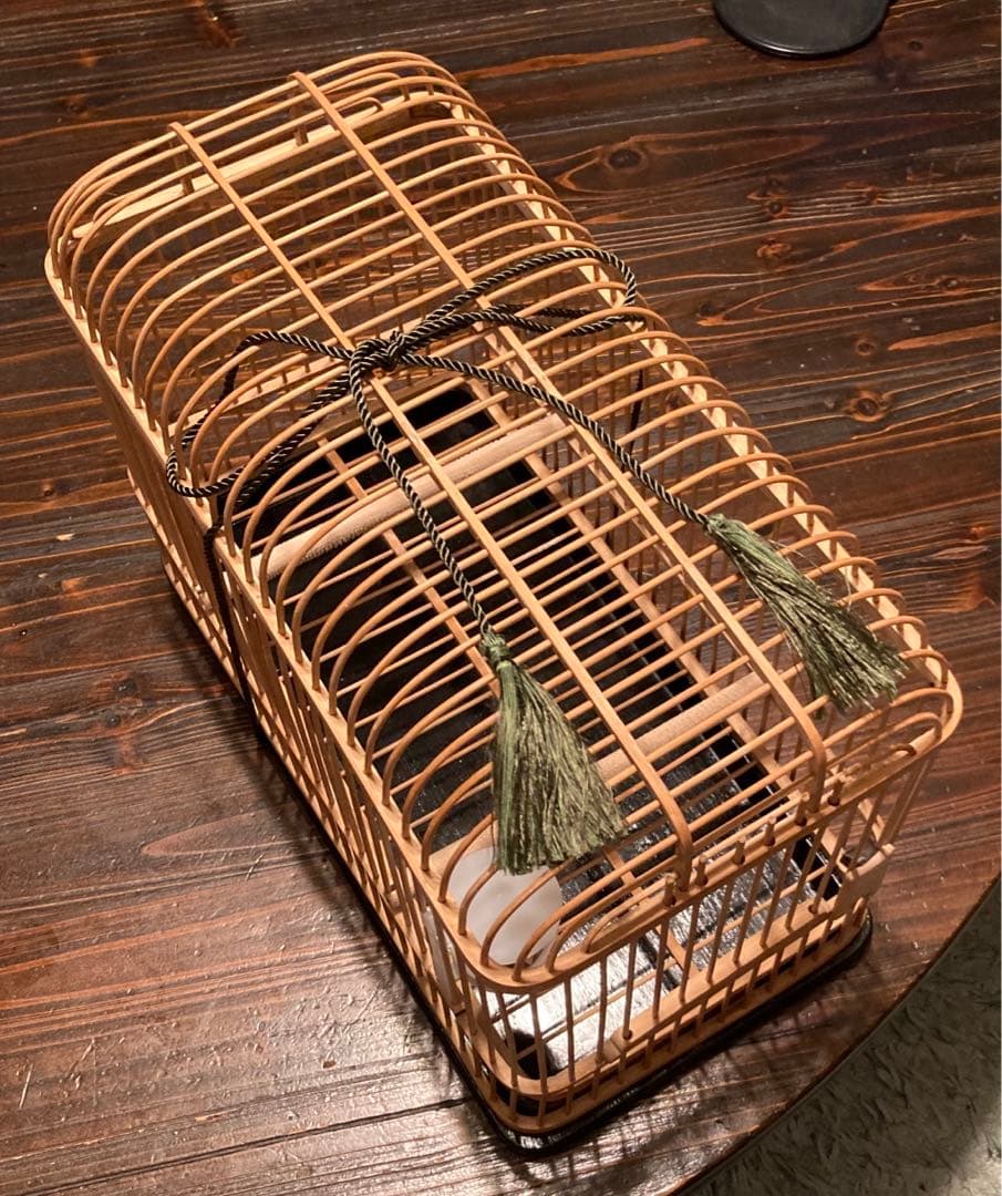 インテリアに如何？　大名籠①　メジロ籠　37Ｘ26Ｘ19