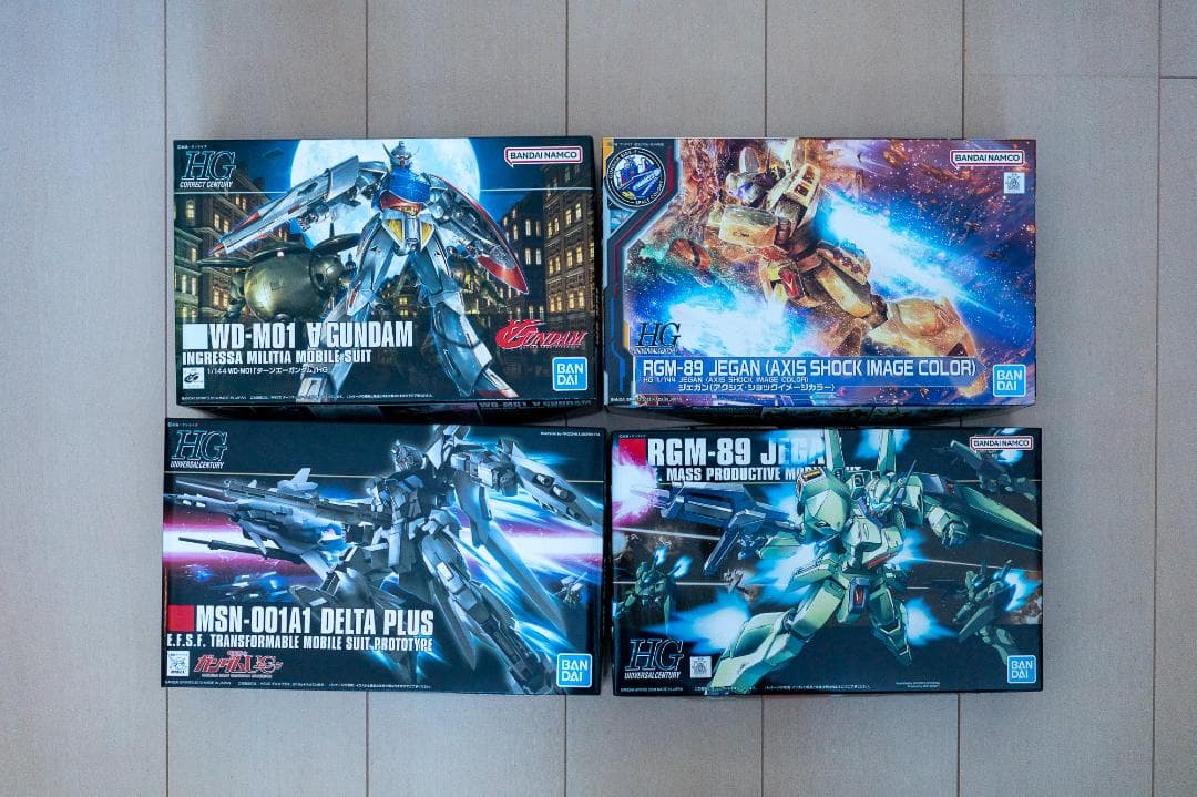 【未組立】ガンプラ HG 8体セット 限定ジェガン・シナンジュ・ユニコーン等