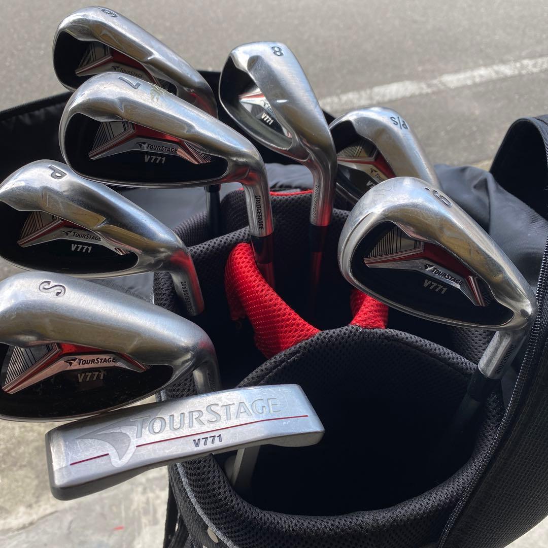 SRIXON ゴルフバック➕V771 8本