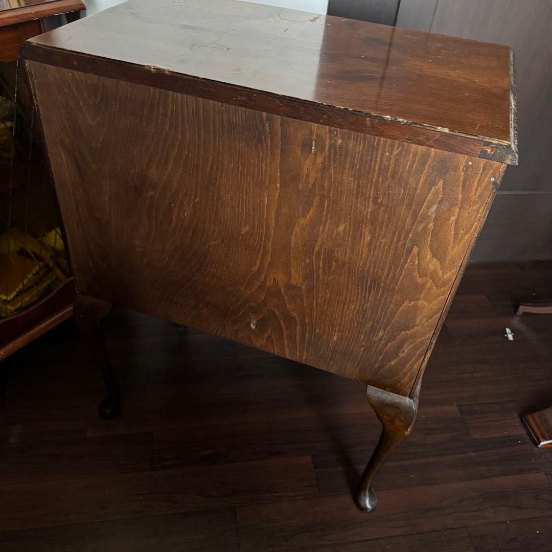 アンティーク　木製レコードラック　ミュージックキャビネット　ミッドセンチュリー