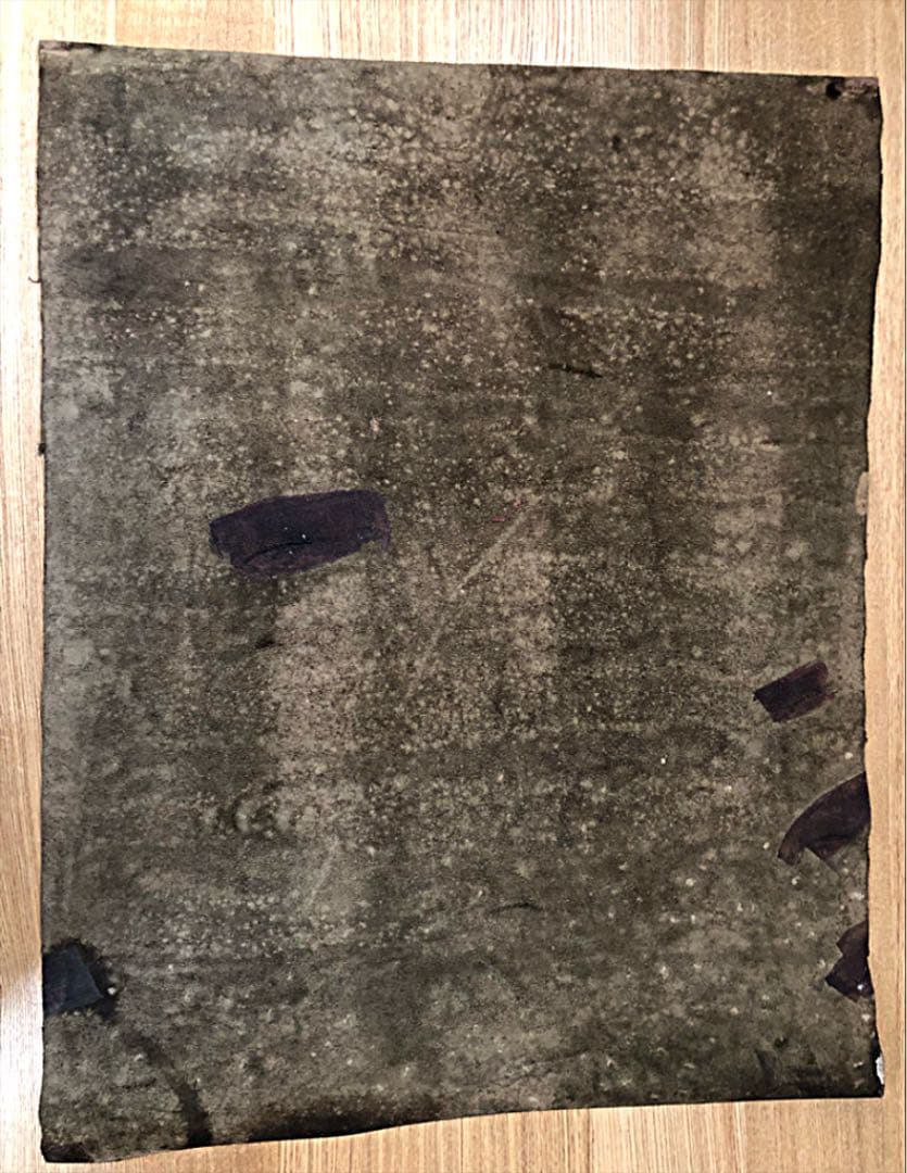 ③ 中国 仏教美術 古玩 曼荼羅 タンカ 手彩色 レザー