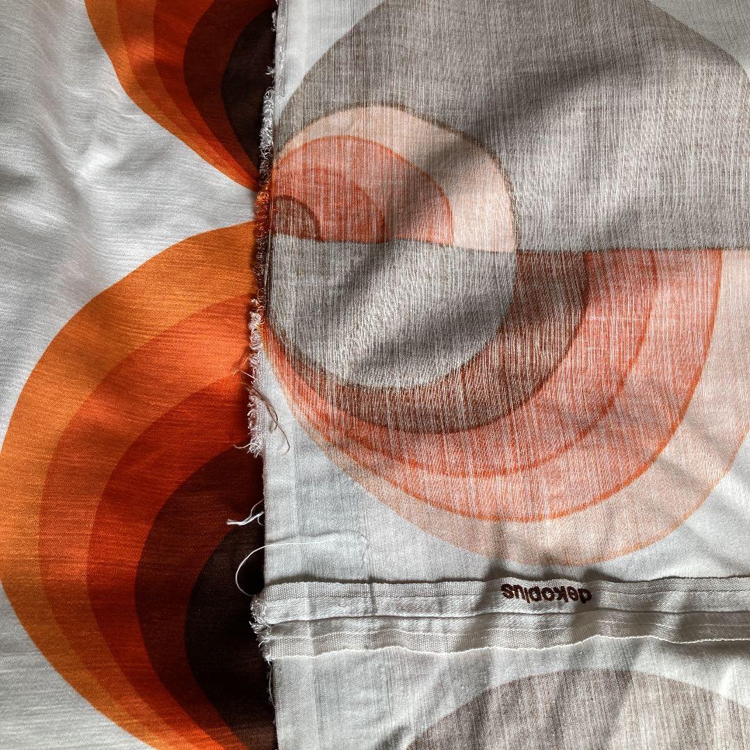 ヴィンテージ　ミッドセンチュリー　生地　大きめ