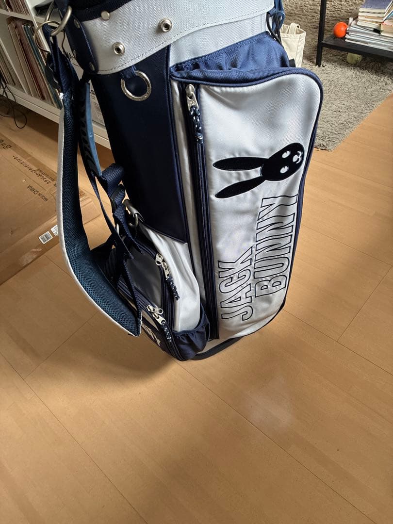 JACK BUNNY キャディバッグ ネイビー/シルバー