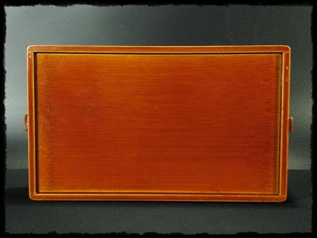 春慶 格子飾 煙草盆 組子 細工 竹 莨盆 茶道具 露地道具 f328