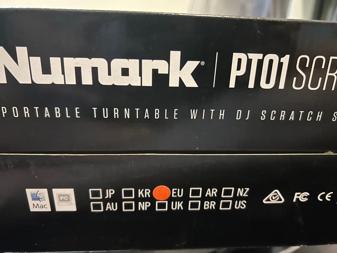 NumarkPT01 SCRATCH ポータブルレコードプレイヤー