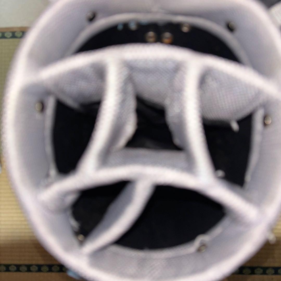 水色 ハート刺繍 キャディバッグ