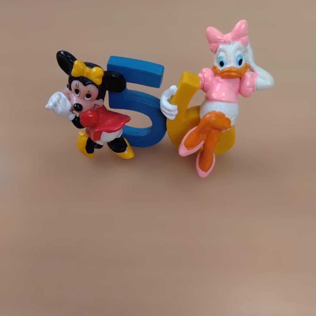 ディズニー仲間たち　数字フィギュア　ソフビ　レトロ　　レア