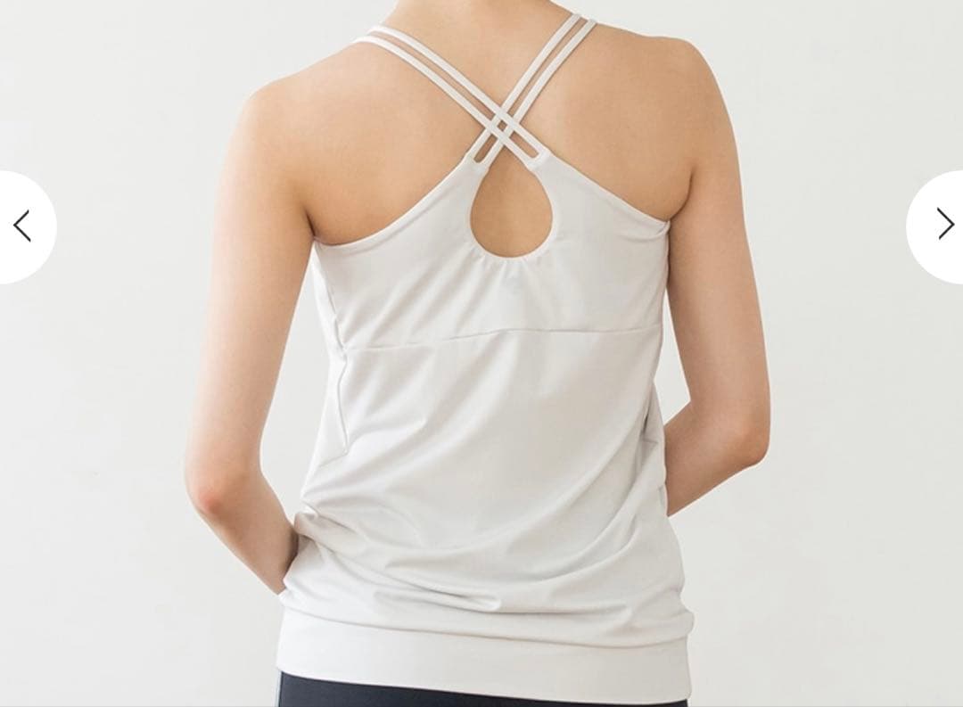 SUKALA フロントギャザークロスキャミソール LL