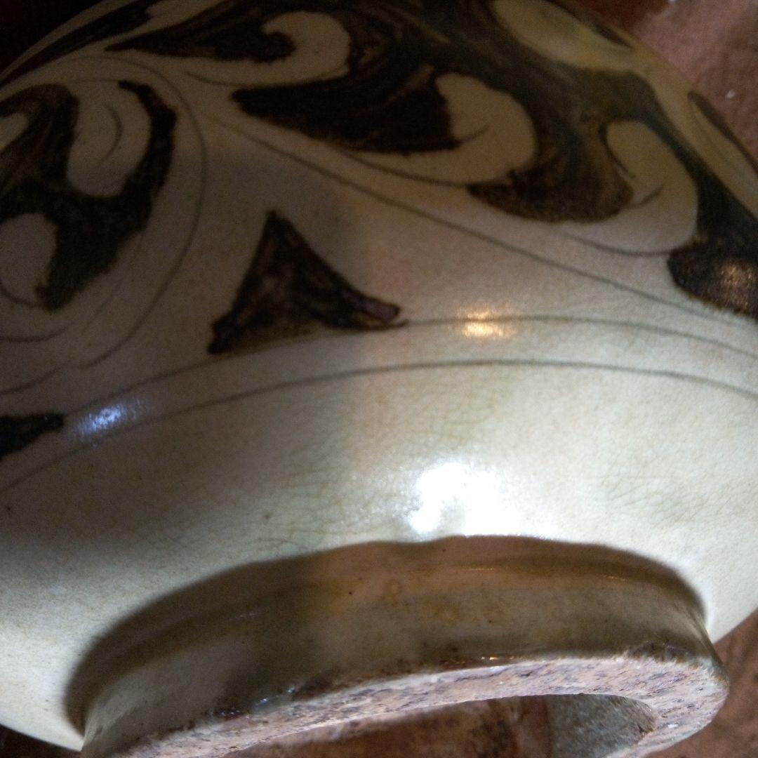 中国陶磁器　磁州窯　合子