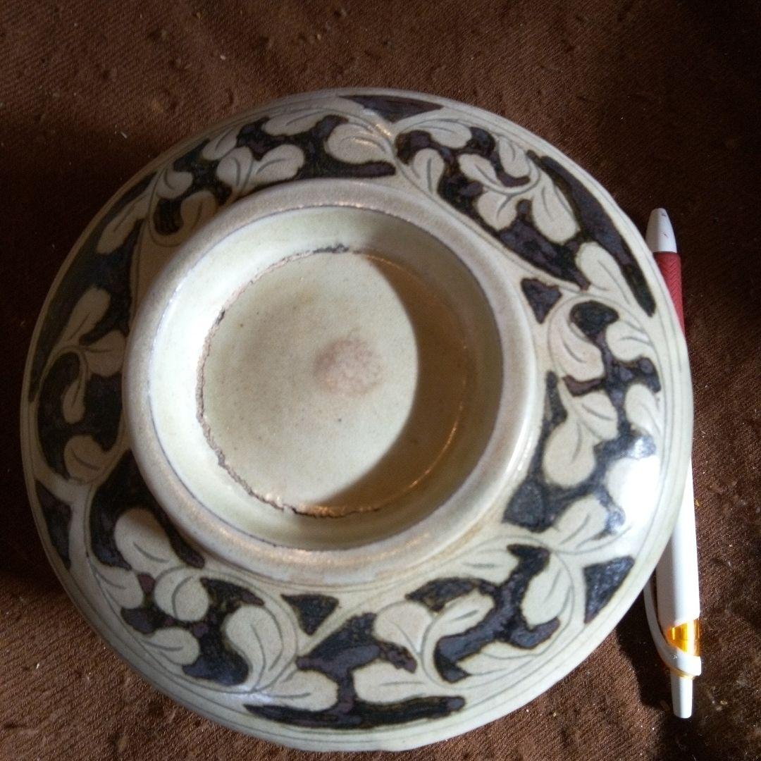 中国陶磁器　磁州窯　合子