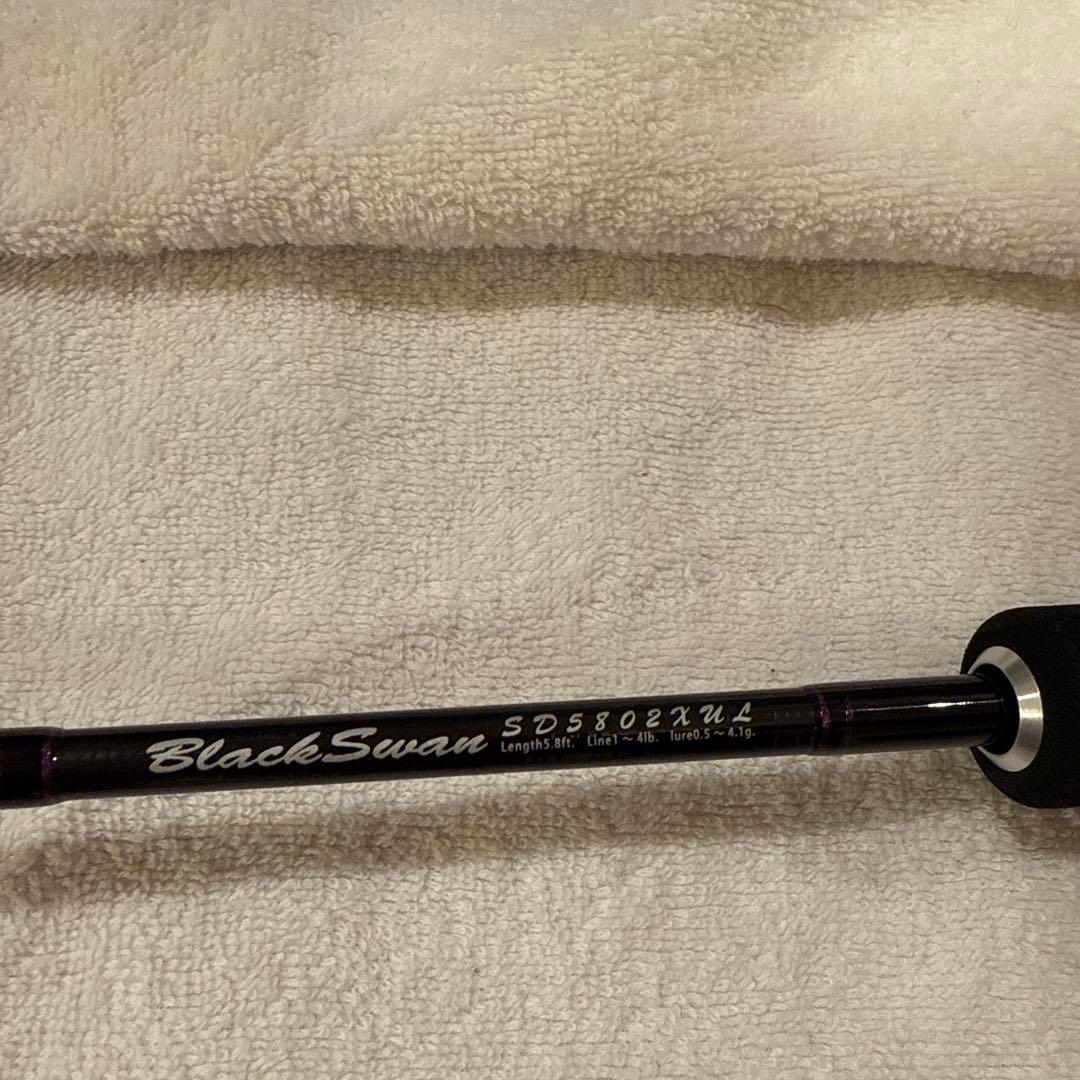 【未使用品】スタジオミネギシ　トラウトロッド　ブラックスワン　SD5802XUL